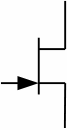 symbol MOSFET p-channel transistor