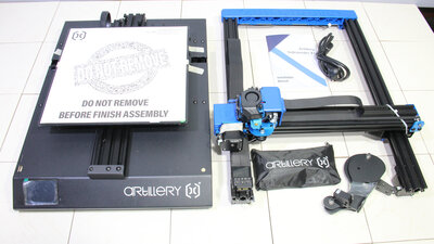 Artillery Sidewinder X2 3D printer, parts