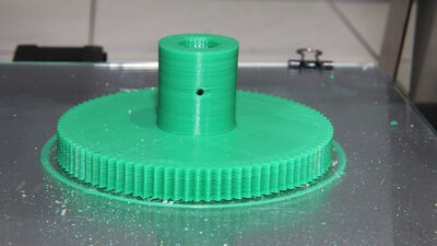 Direct Granules Extruder V3, sample print main gear