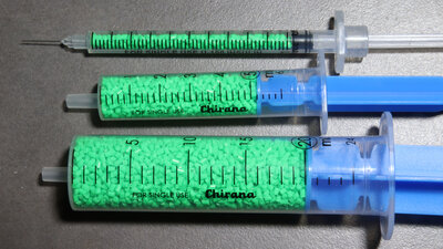 Pellet size relative to the extruder