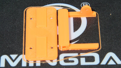 Mingda D2 sample print motor cover and ESP32 mount