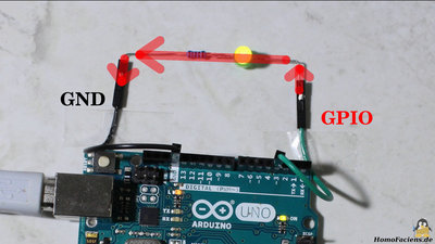 GPIO als Stromquelle, Arduino