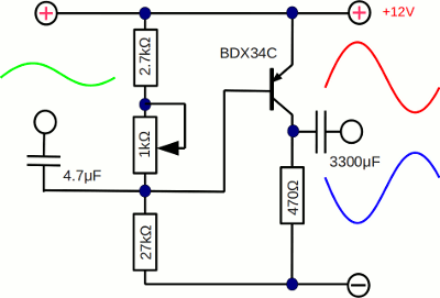 Verstärker mit PNP-Transistor