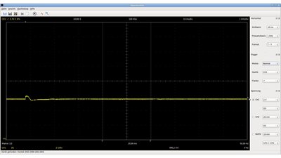 Oscilloscope plot 0.33μF capacitor