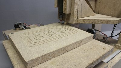 CNC machine V0.5, engraving wood