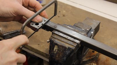 Cutting iron square tubes