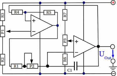 Circuit layout adjustable integrator