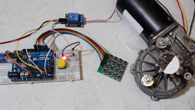 Microcontroller starter kit relay and push button matrix
