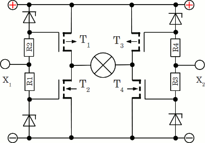 H-Brücke aus MOSFET-Transistoren, Maximalspannung