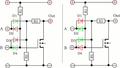 Circuit layout XOR gate