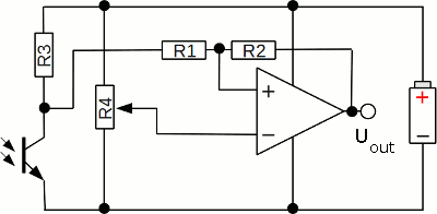 Circuit layout of a twilight switch
