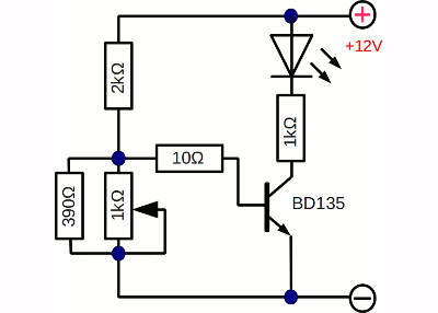 Eingeschalteter Transistor