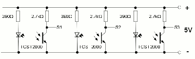 Circuit layout light sensors